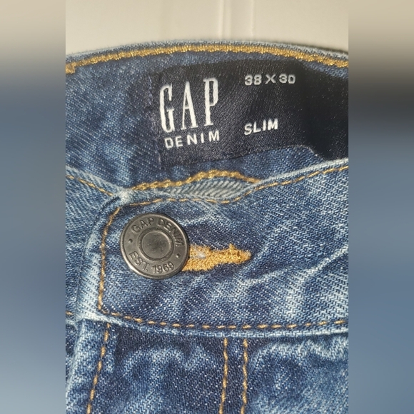 Gap Denim slim jean 38x30 - Picture 6 of 9